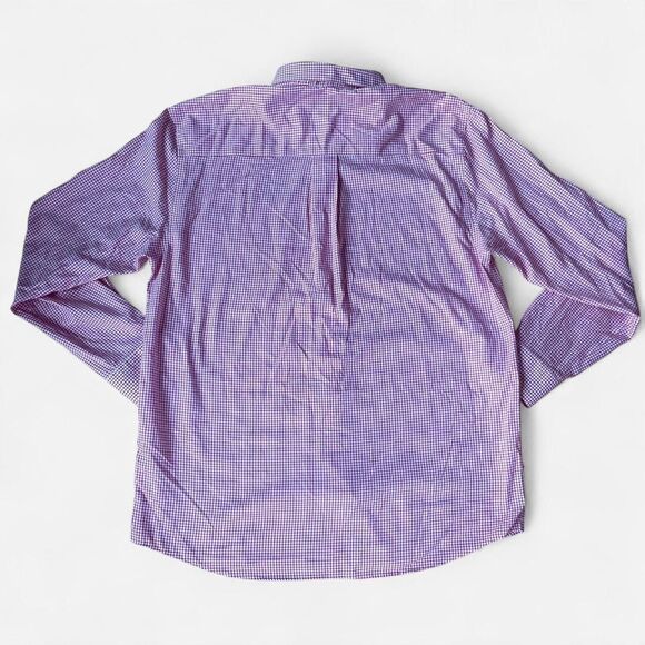 NC State Red & White Gingham Long Sleeve Button-Down - Picture 4 of 7